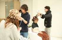 1人1人丁寧にスタイリングします。