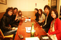 お疲れ様会でリラックス♪