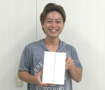 社内ボーリング大会・男性第2位 木田さん