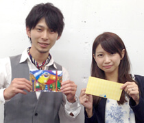 社内ボーリング大会・中間賞&ブービー賞 市川さんご夫婦